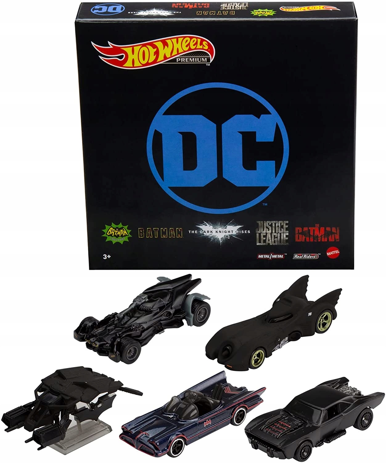 

Hot Wheels Premium DC Batman Batmobile 5-pak