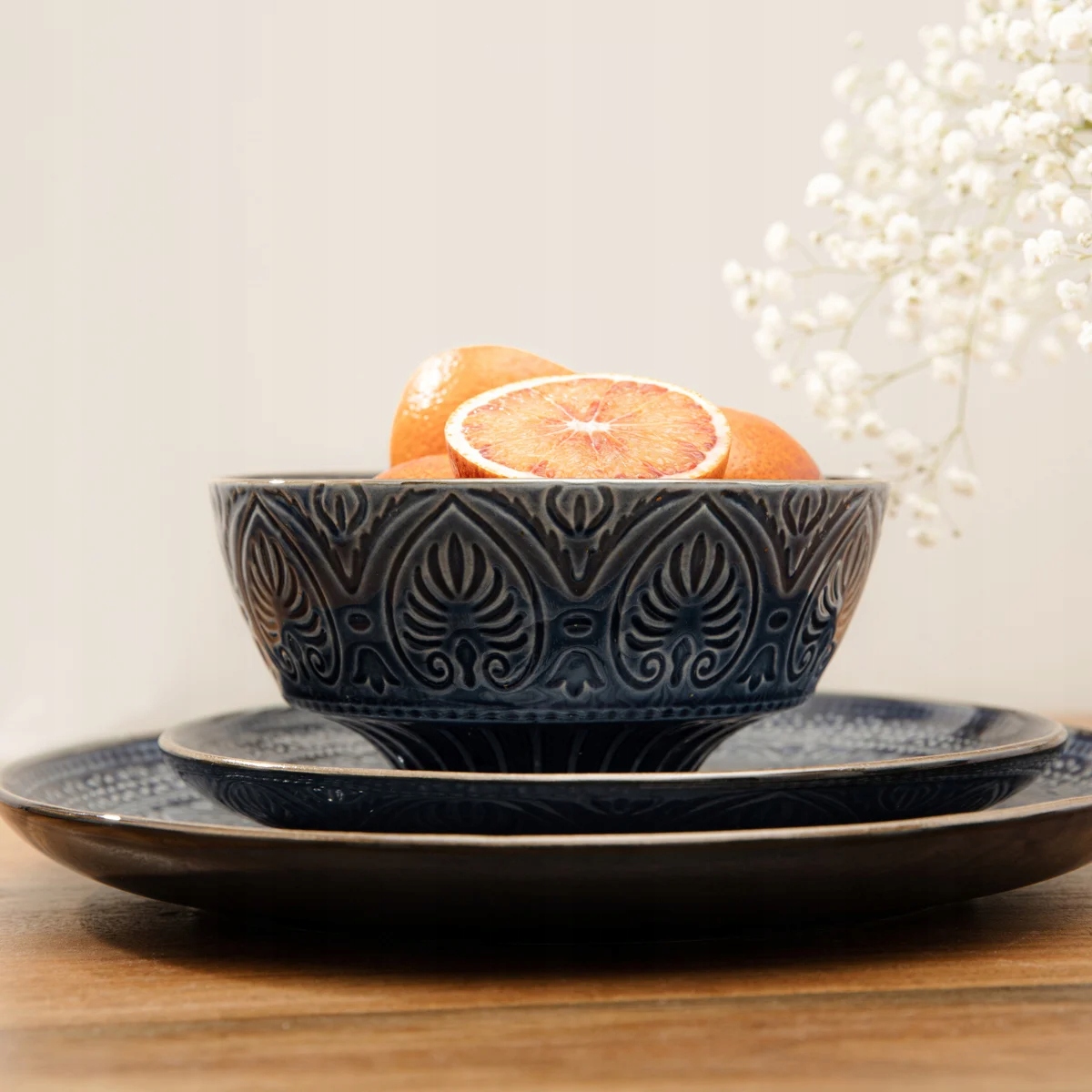 Miska INDIE granatowa 16 cm HOMLA Stan opakowania oryginalne