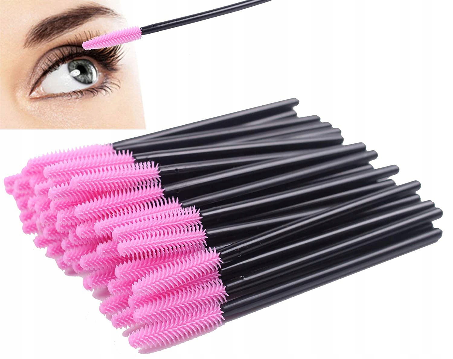 

10szt. Silikonowa Szczoteczka Do Rzęs Brwi Lashes