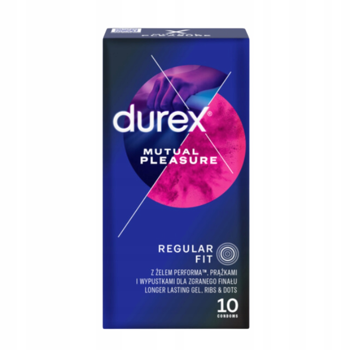 DUREX Performax Intense 10 sztuk DŁUŻSZY SEX Prążkowane z Wypustkami Liczba sztuk w opakowaniu 10 szt.