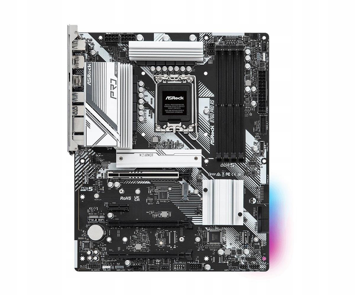 Doska ASRock B760 Pro Rs /B760/DDR5/SATA3/M.2/ USB3.1/PCIe5.0/s.1700/ATX