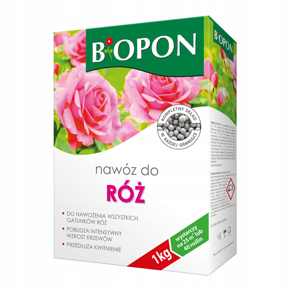 

Biopon Nawóz Granulat Do Róż 1KG