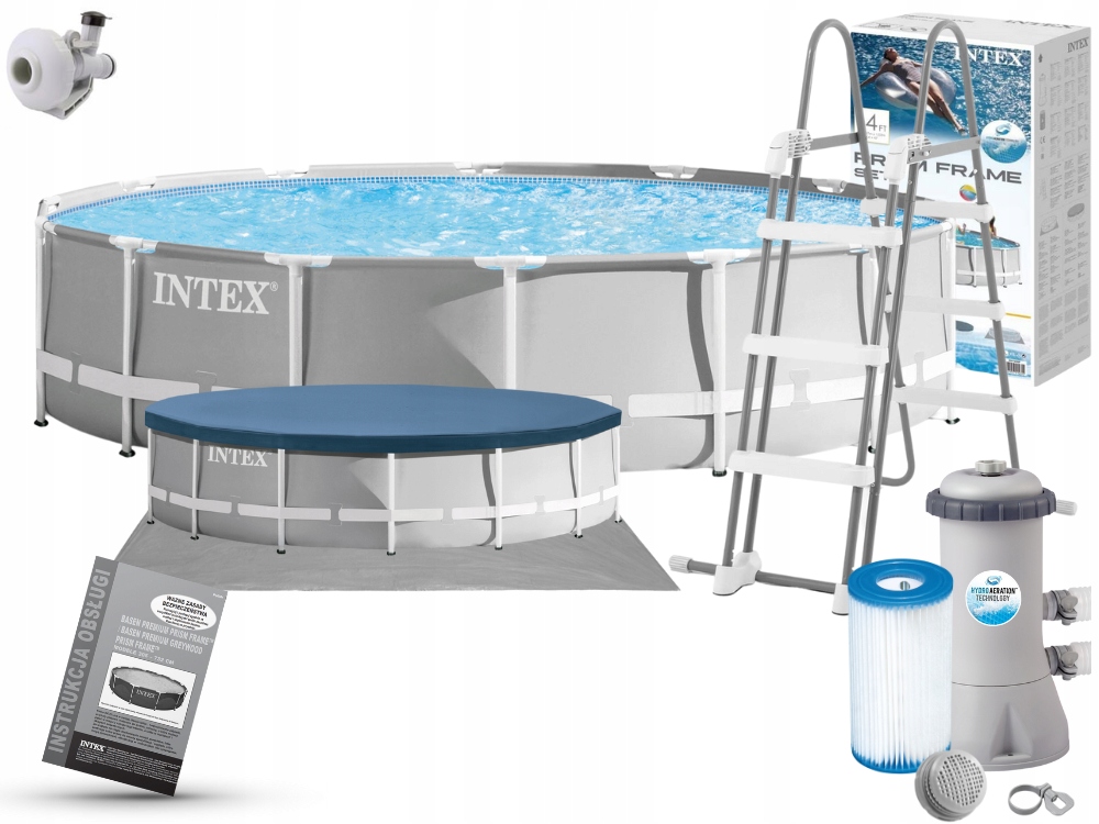 

Basen Ogrodowy Stelażowy 427x107 z pompą Intex