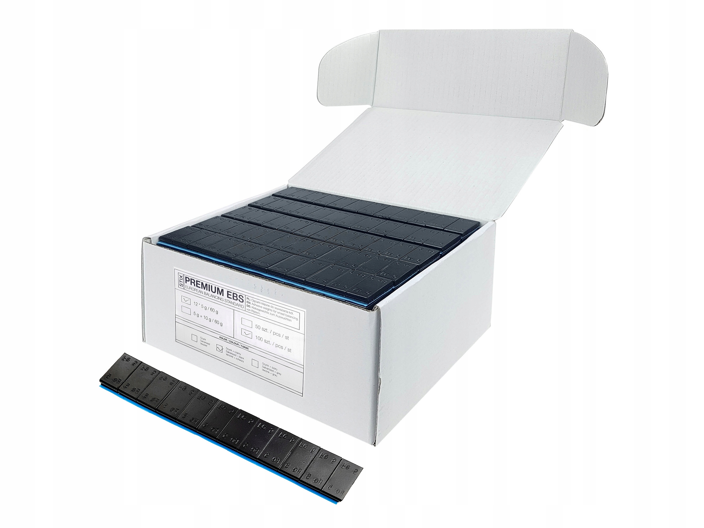 400szt Ciezarki Klejone do Felg Aluminiowych 5g Weight with packaging 24 kg