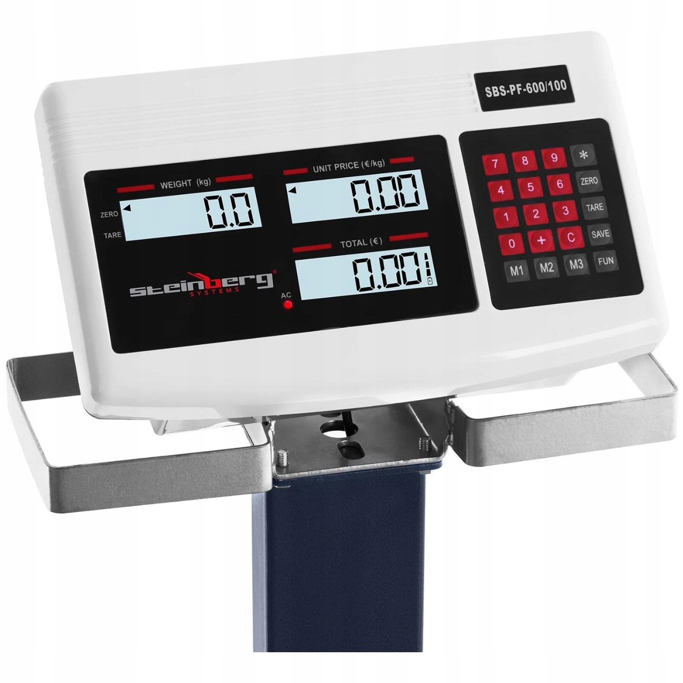 WAGA DO MAGAZYNU PLATFORMOWA PRZEMYSŁOWA DO 600 kg Zasilanie sieciowe + akumulator