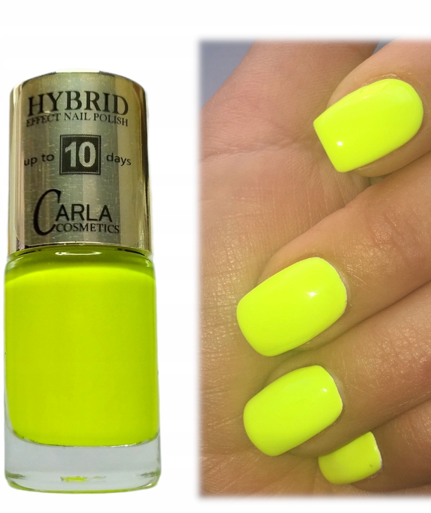 CARLA HYBRID EFFECT lakier bez lampy neon żółty