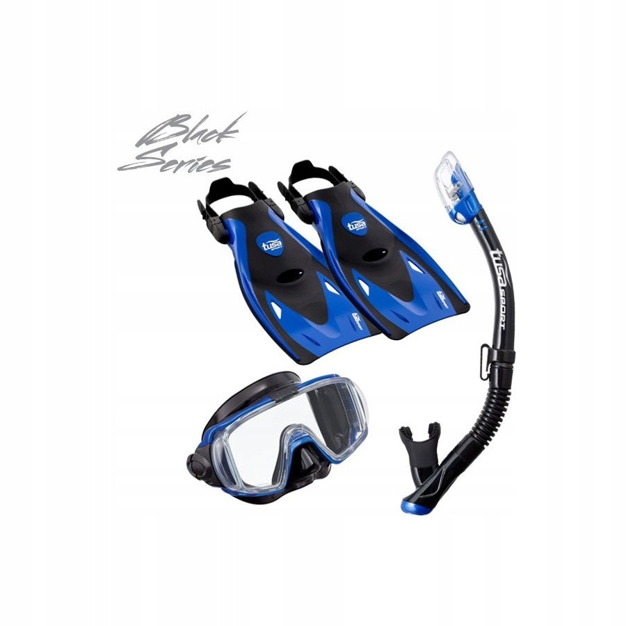 Sada potápěčské brýle s dýmkou ploutve Tusa Visio Tri-Ex Travel Set UP-3521 L Mb