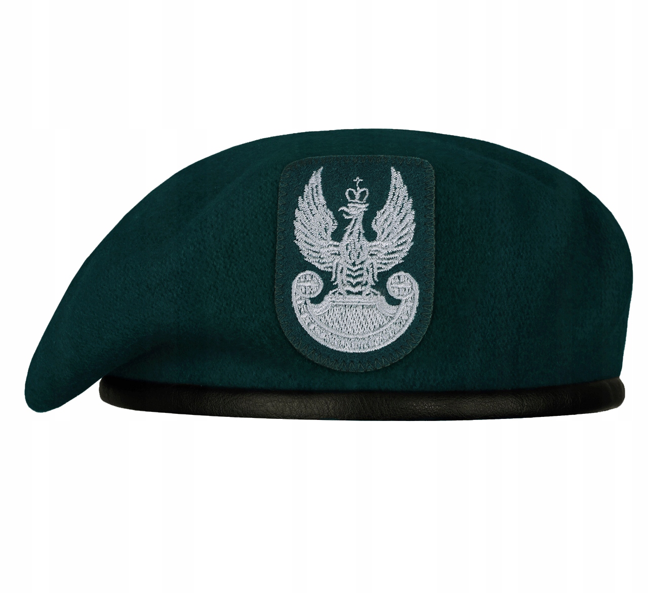 Beret Wojskowy z Orłem Wojska Polskiego Wp Polski Wełniany Zielony 51