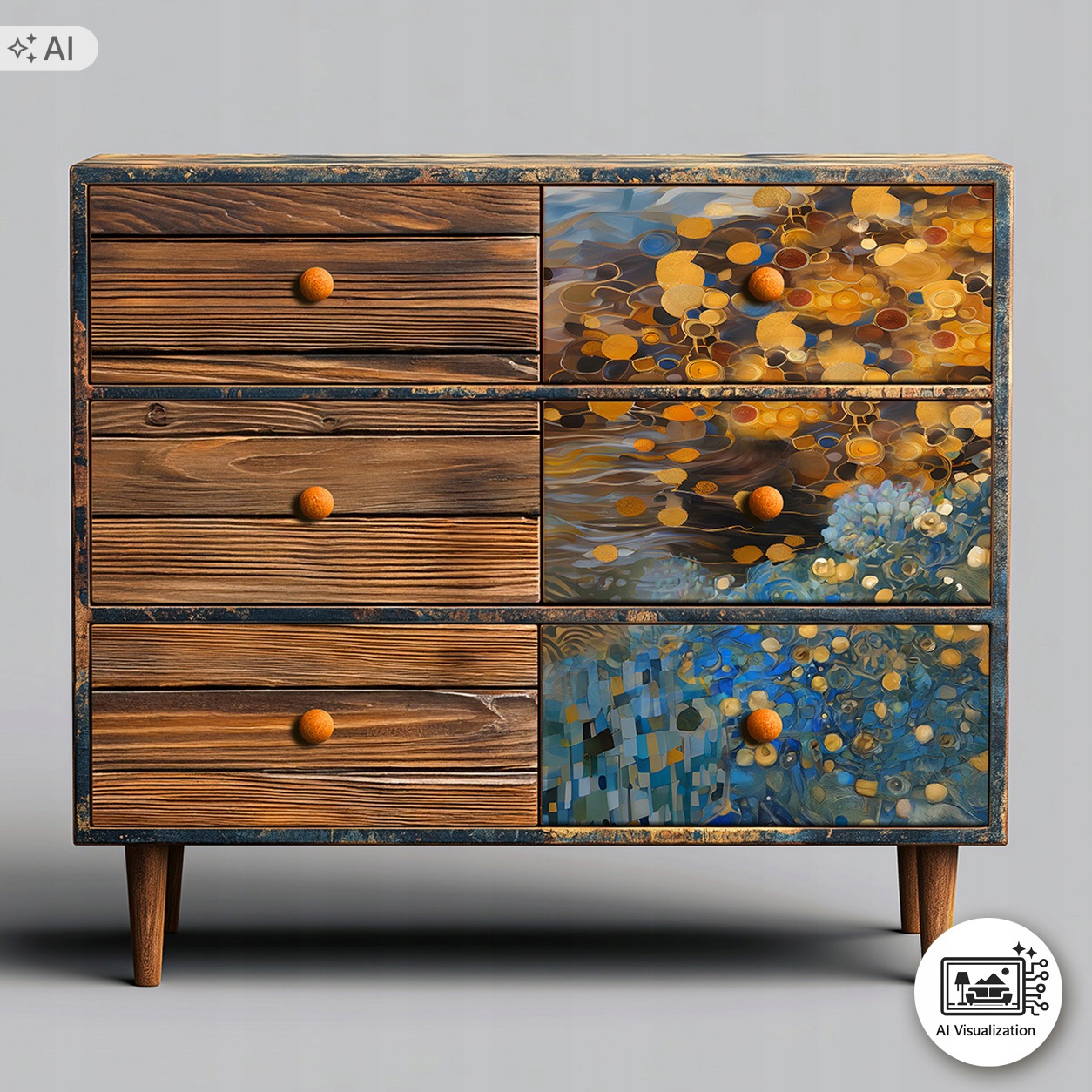 Sada nábytkového papíru pro decoupage FPA1001 Inspired by Klimt