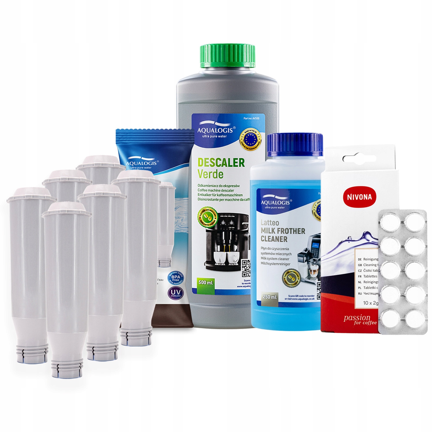 x6 Filtr do kávovaru Nivona AL-TES46 Tekutina Tablety Odvápňovač