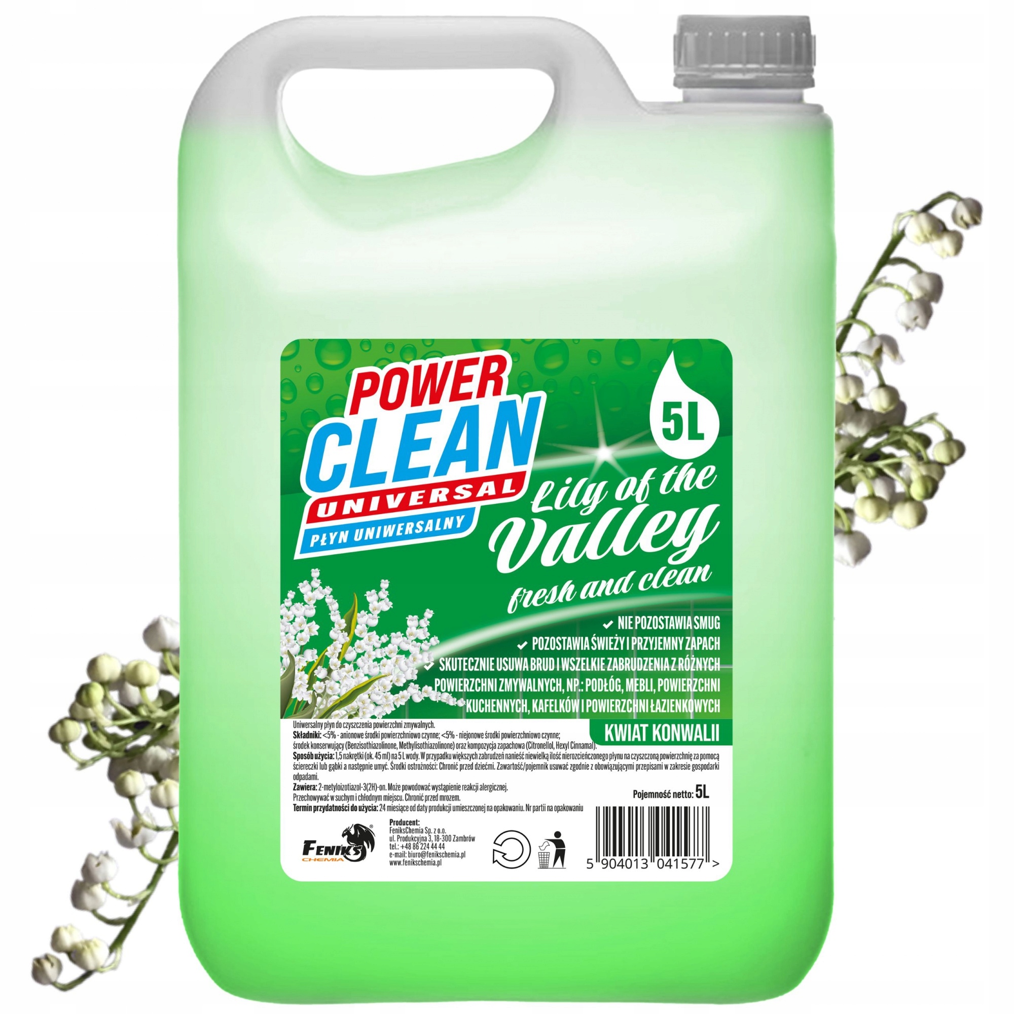 Płyn do podłóg PowerClean BEZ SMUG 5L KONWALIA 12749478278 Allegro.pl