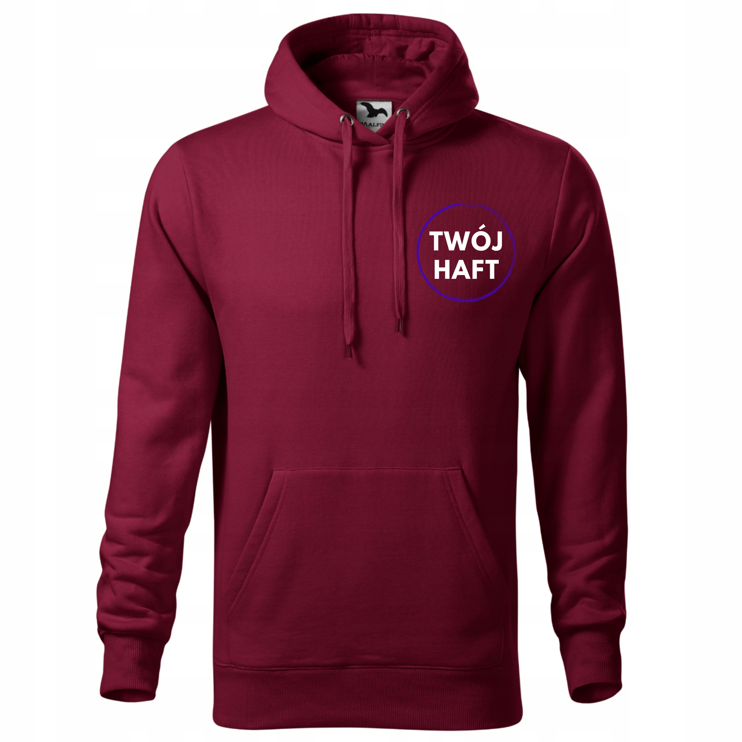 Pánská Mikina S Logem Firmy Reklamní S vyšívaným potiskem Garnet XXL