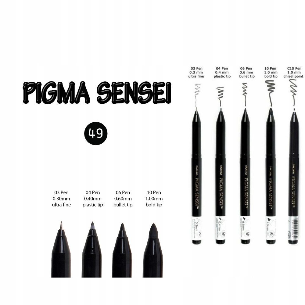 Sakura Pigma Sensei - 0.3mm Ultra Fine Tip Marker