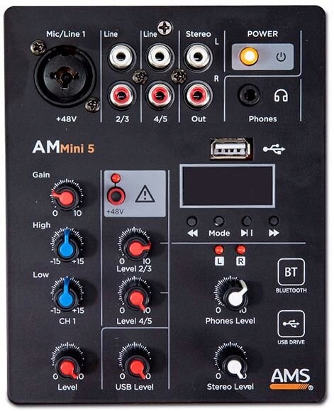 Ams Am Mini 5 mixpult s 5 kanály