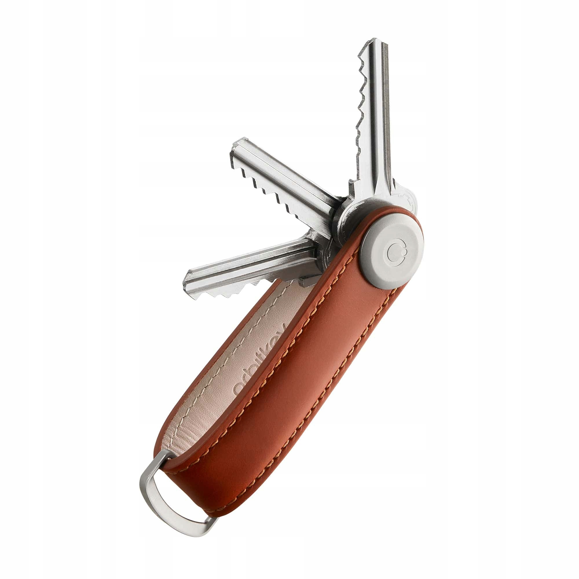 Orbitkey Kožený organizér na klíče Cognac