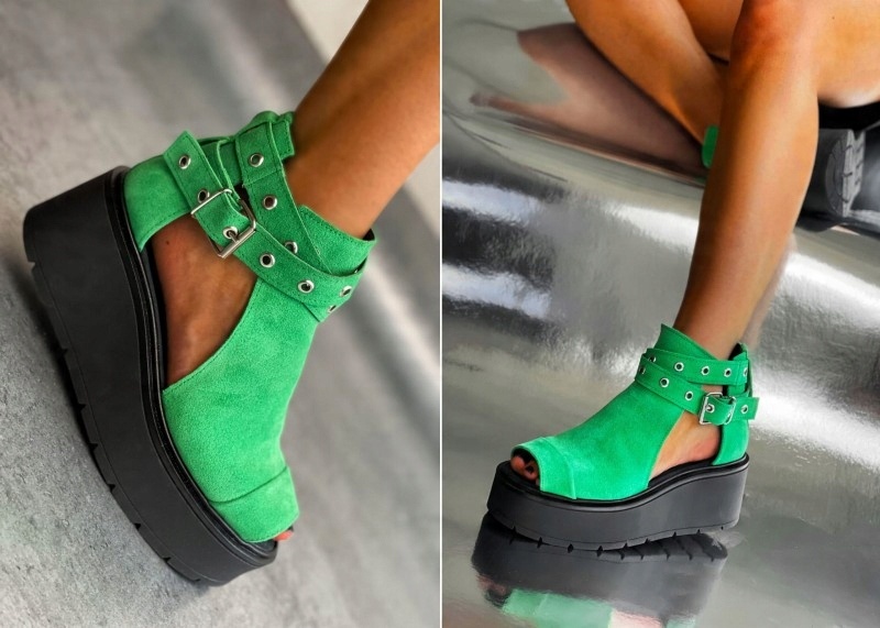 

Beyco sandał ceg9 zielony zamsz 36-41