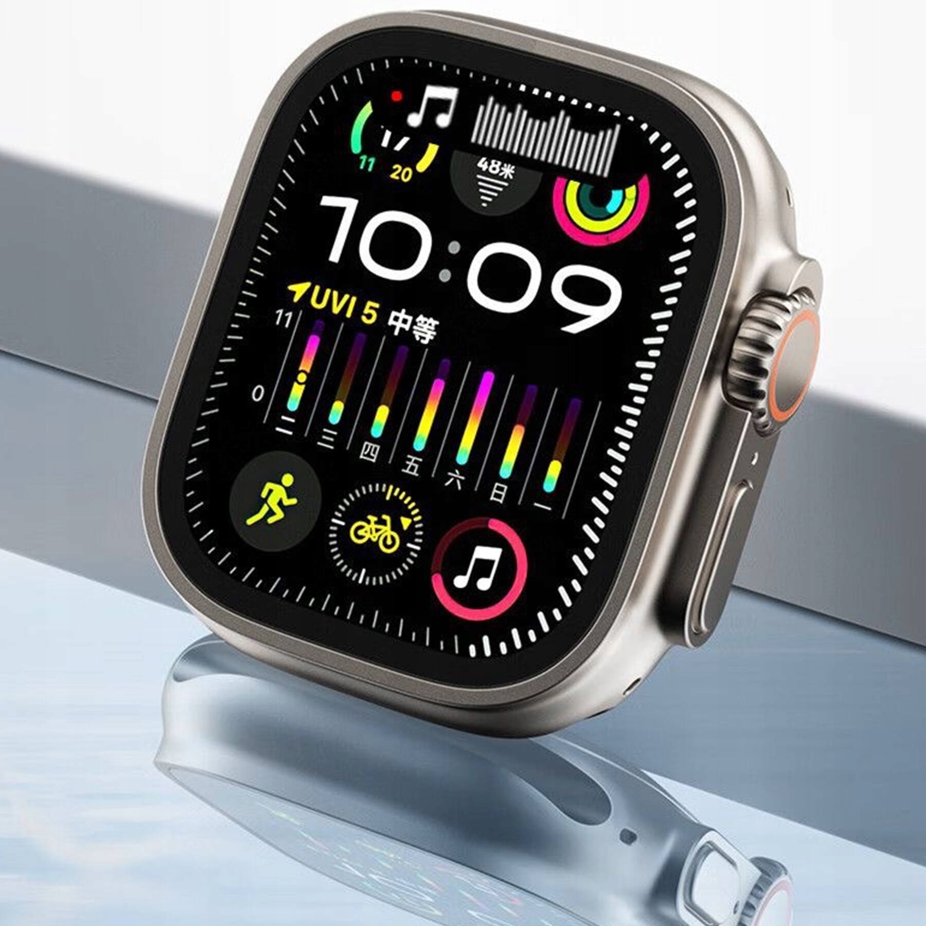 SMARTWATCH ZEGAREK ROZMOWY SMART WATCH GPS NFC SEN TRYBY SPORTOWE PL MENU Model inny
