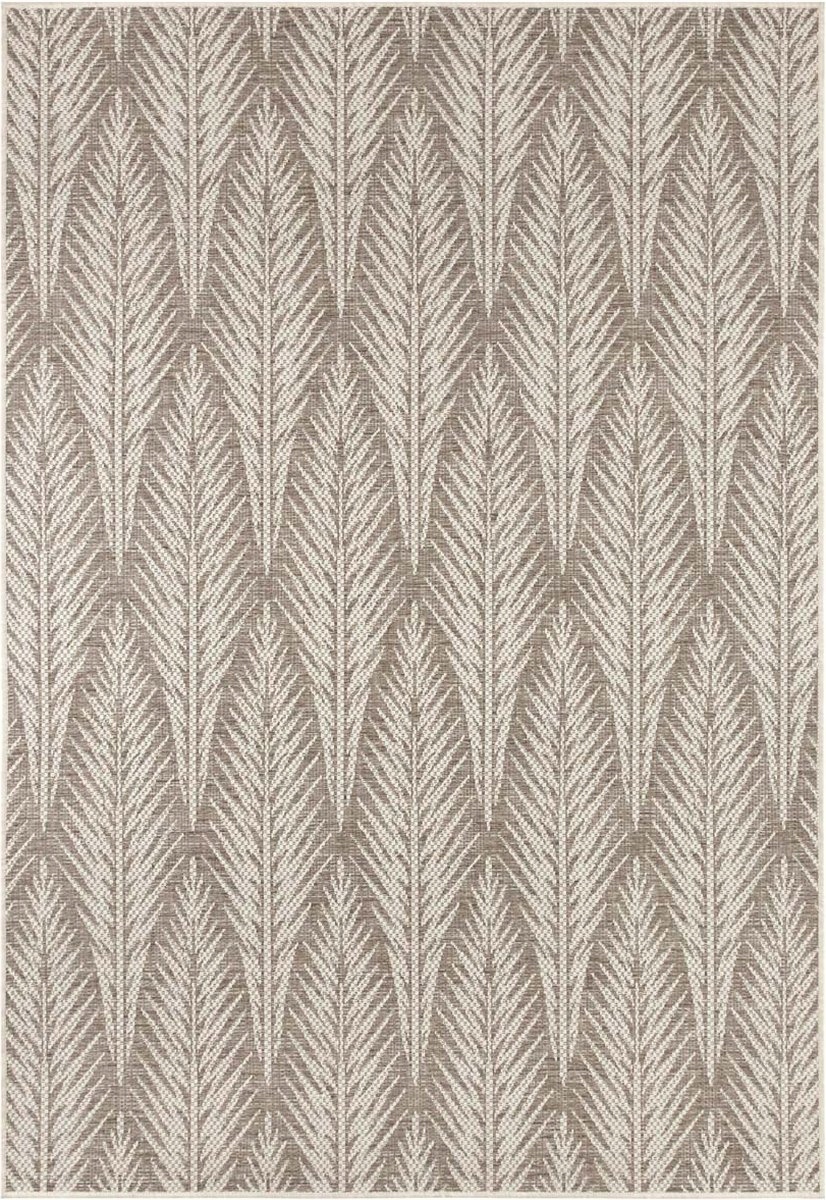 Koberec béžový sisal, plochý na terasu, vonkajší, vnútorný, 140 x 200 cm