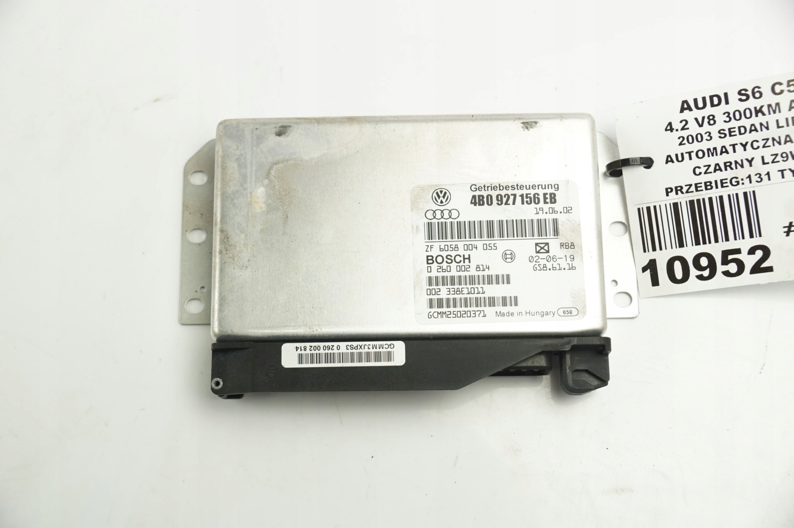bedienteil getriebe getriebe S6 C5 4B0927156EB #241