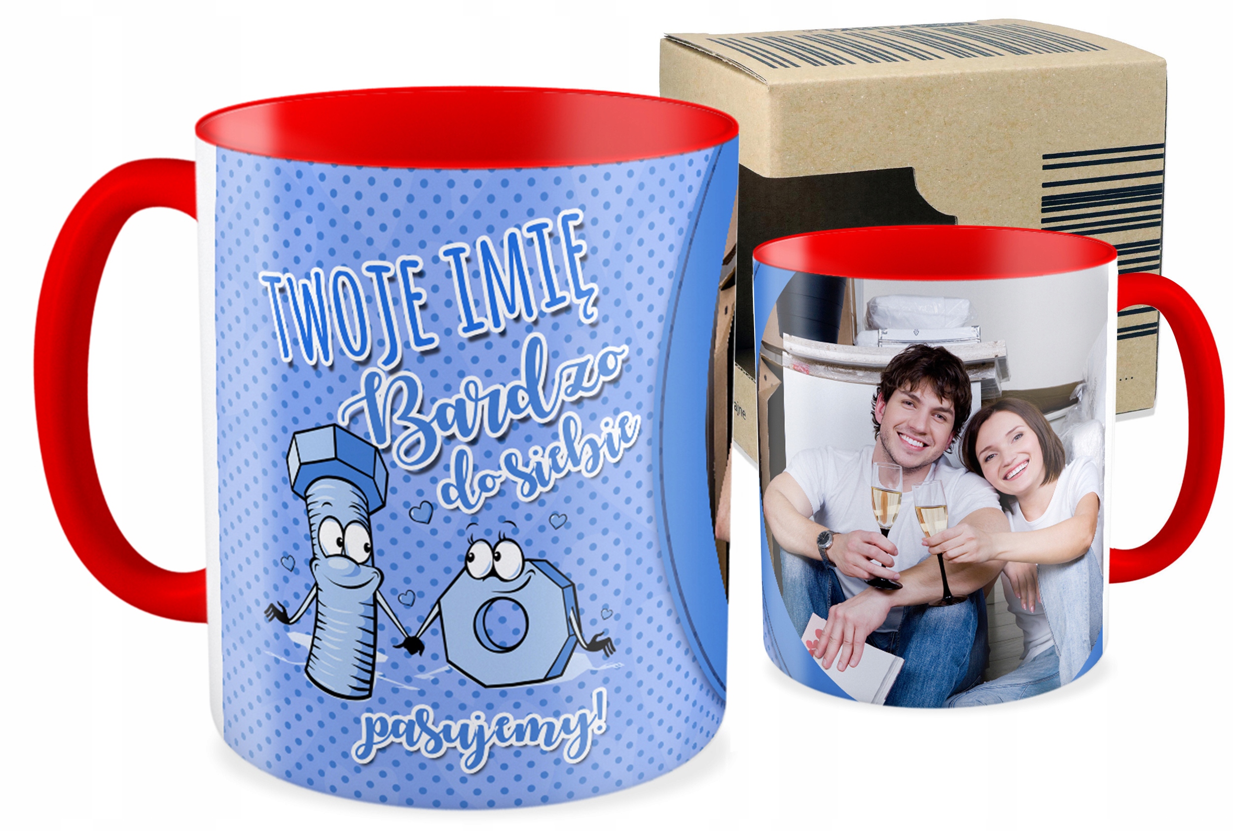 

Foto Kubek czerwony Walentynki Kreator