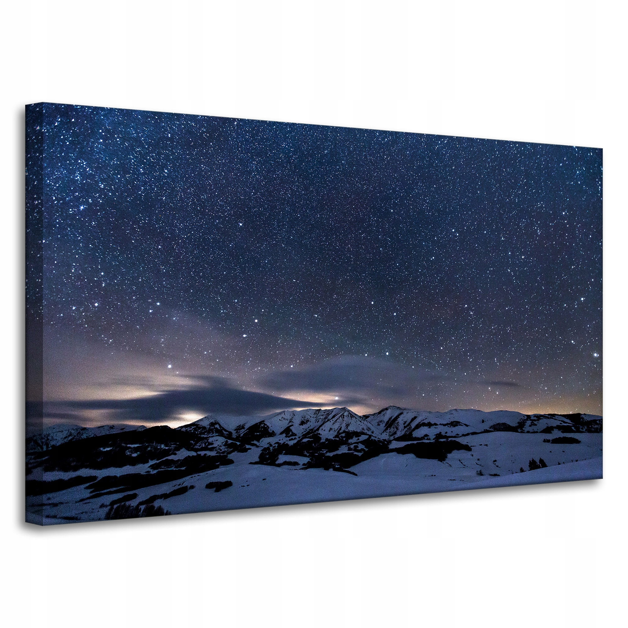 Obraz na plátně Vesmír Příroda Hory ve Sněhu Příroda Astronomie 100x60