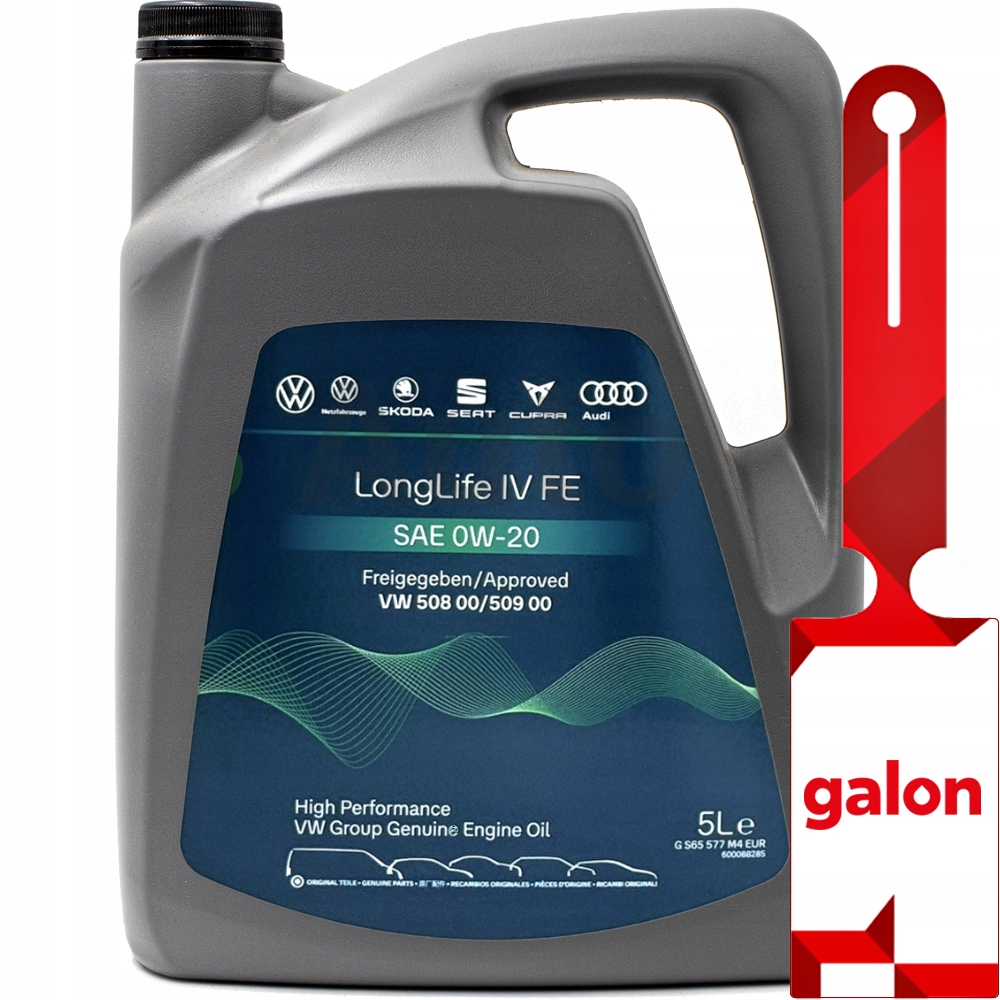 Volkswagen Longlife IV 0W20 5L olej silnikowy Skoda Audi Seat