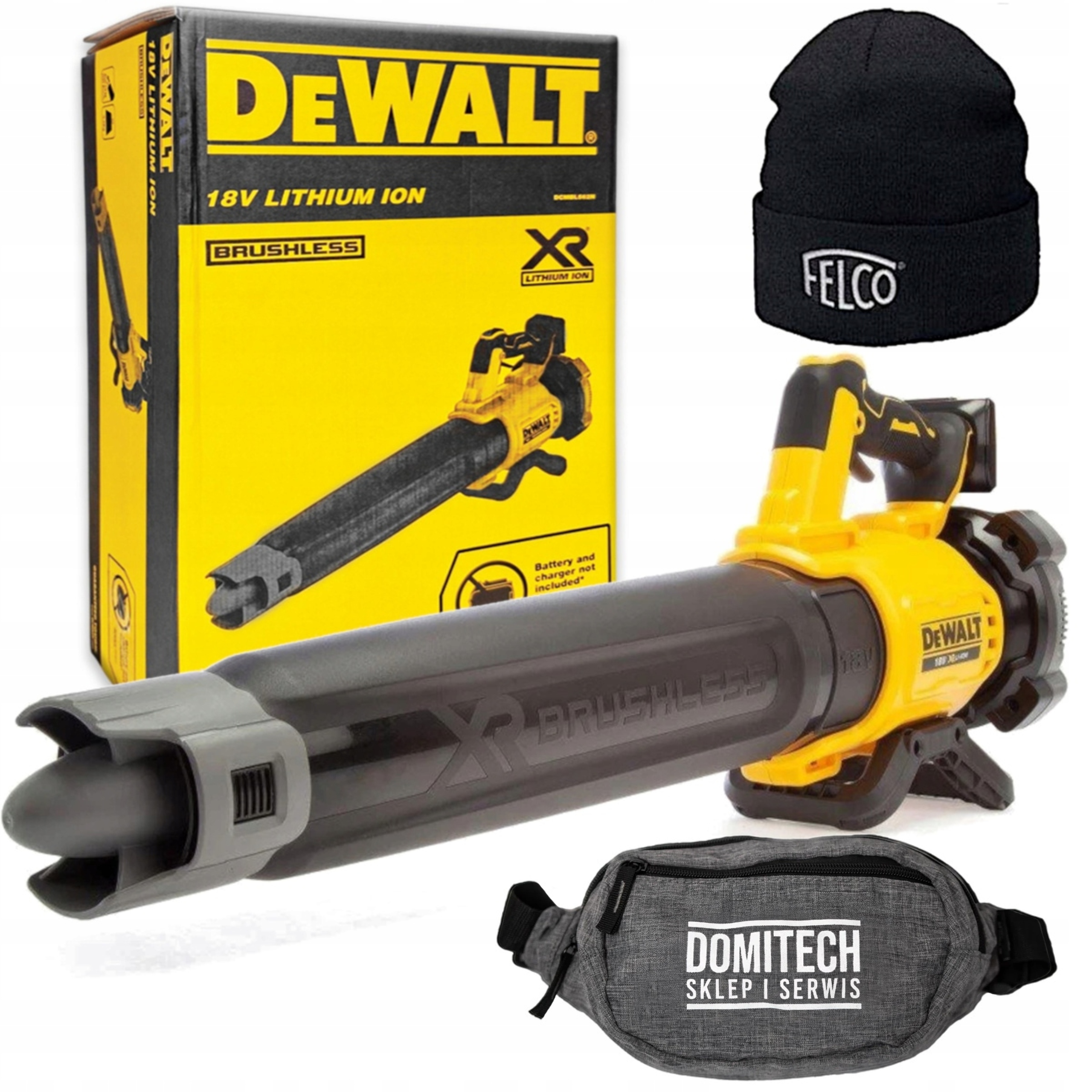 Dmuchawa Akumulatorowa 200km/h 18V DCMBL562N DeWALT Czapka Zimowa Nerka
