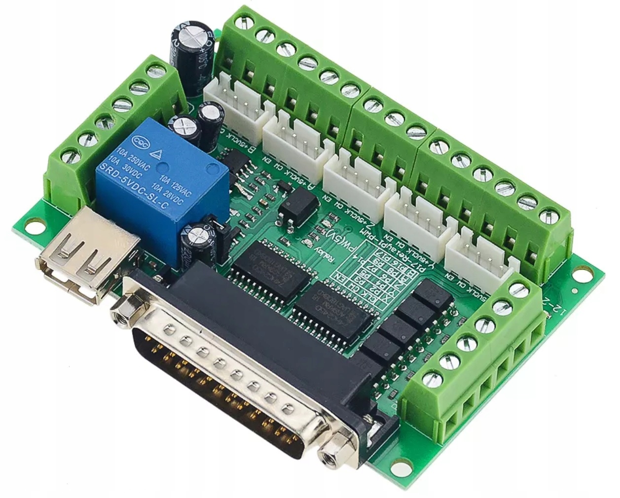 LPT CNC Mach3 LinuxCNC 5osi sterownik płyta główna • Cena, Opinie ...