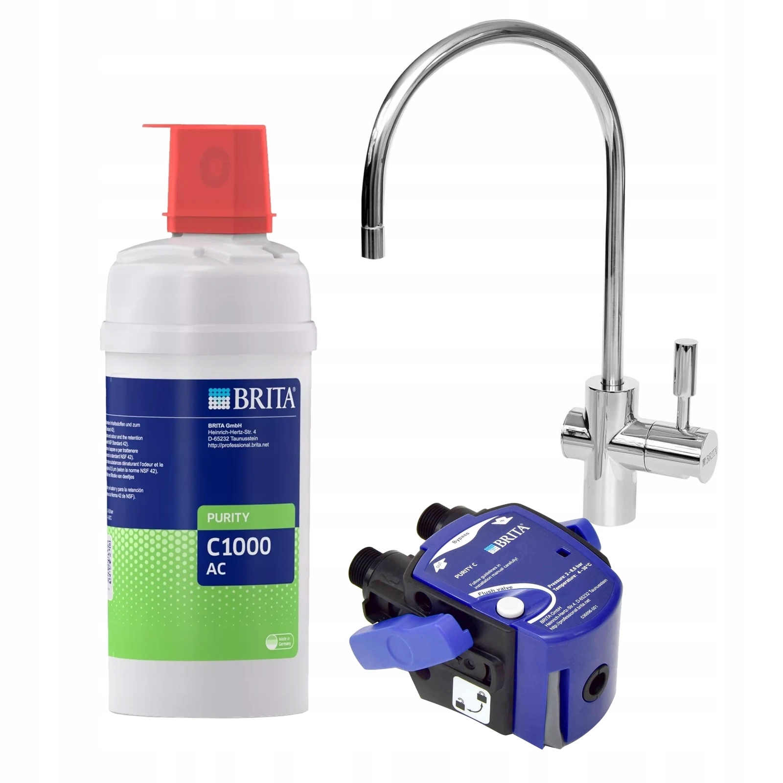 Brita Professional C1000 Ac Profesjonalny filtr do wody z głowicą i wylewka