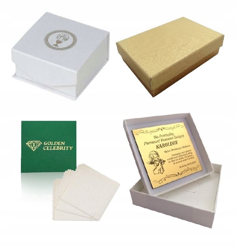 ZŁOTY ŁAŃCUSZEK SPLOT KRÓLEWSKI + KRZYŻ 925 KOMUNIJNY DLA CHŁOPCA + GRAWER Materiał Srebro Srebro pozłacane