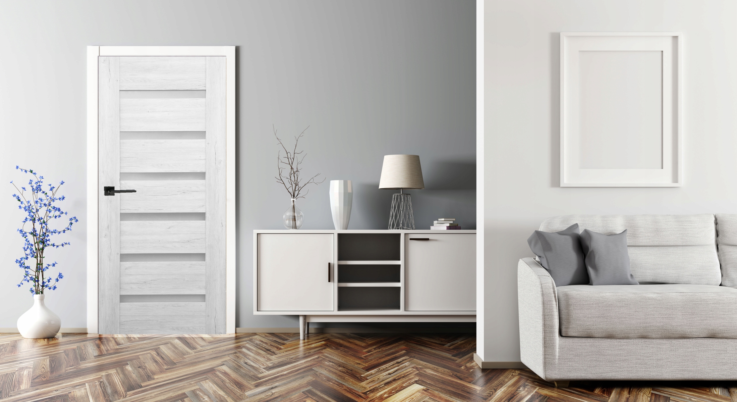 APUS DRZWI WEWNĘTRZNE Windoor białe komplet Strona lewe prawe