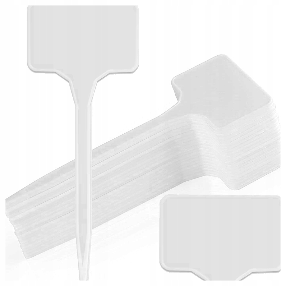 ЭТИКЕТКИ ТАБЛИЧКИ ДЛЯ ОПИСАНИЯ РАСТЕНИЙ СЕМЕНА РАССАДЫ САД БЕЛЫЙ 50 ШТ