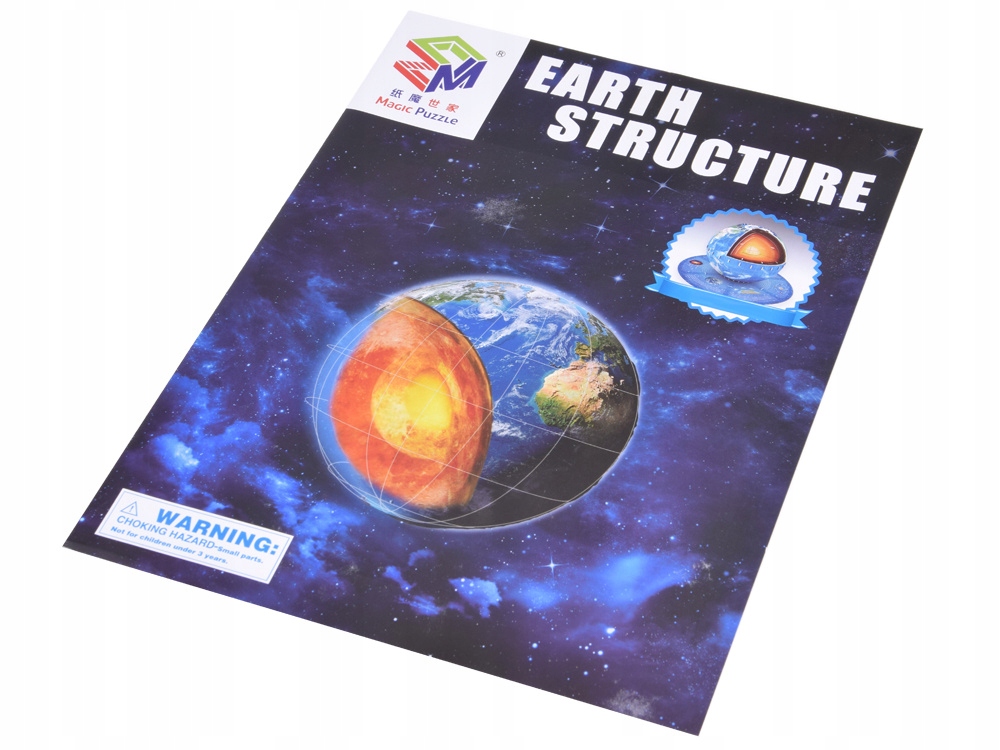 Puzzle 3D Planeta Ziemia 50 elementów struktura Ziemia ZA5348 Liczba elementów 50