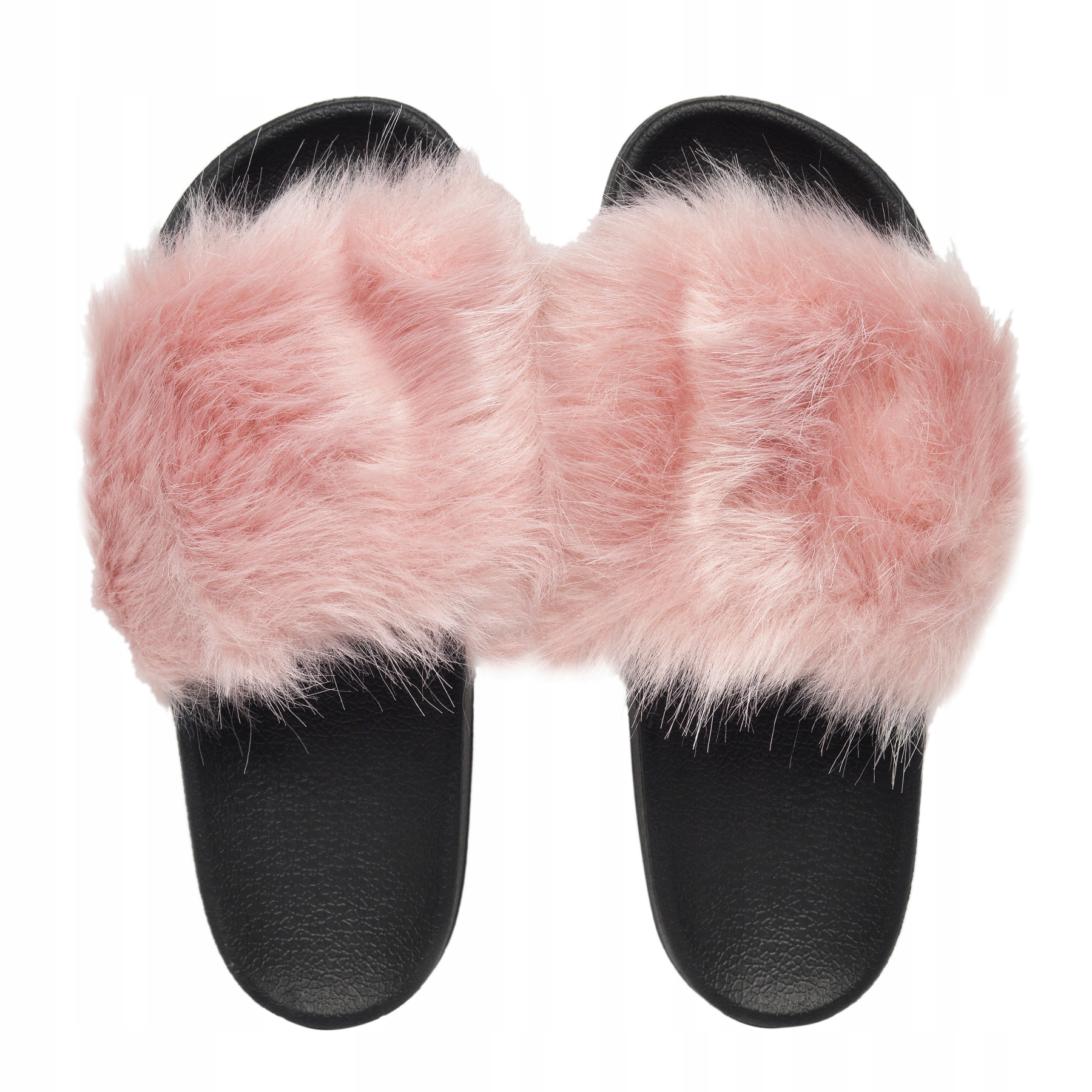 

Klapki Damskie Jasny Purpur Futerko Łapcie