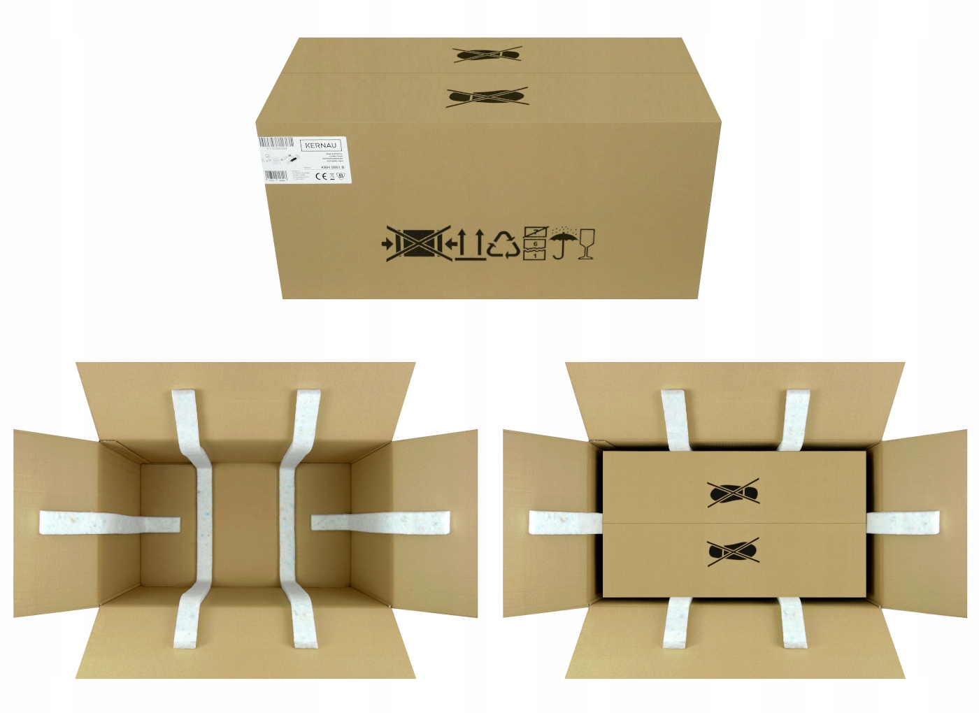 OKAP KUCHENNY KERNAU KBH0460B CZUJNIK PARY TIMER LED 220-660m³/h 51-70dB Model KBH 0460 B Steam Sensor