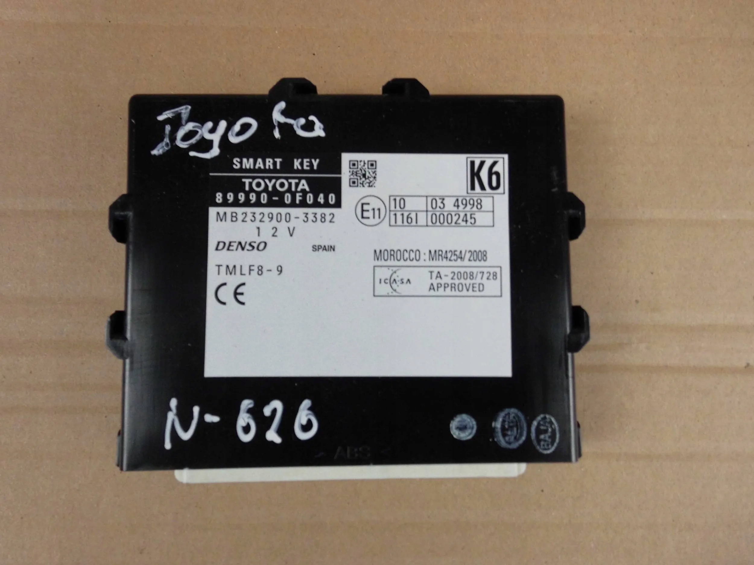 TOYOTA VERSO 2015 MODULO SMART KEY 899900F040