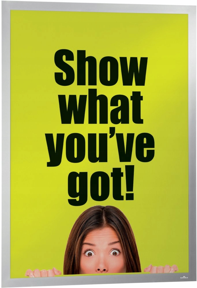 RAMKA A1 MAGNETYCZNA SAMOPRZYLEPNA Durable Duraframe srebrna 639 x 886 mm Marka Durable