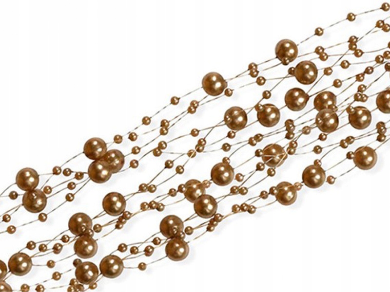 

Girlanda Girlandy Perłowe Sznurku 7,5m J. Brąz