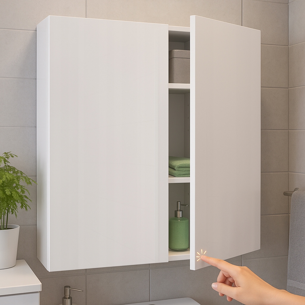 Szafka łazienkowa biały połysk