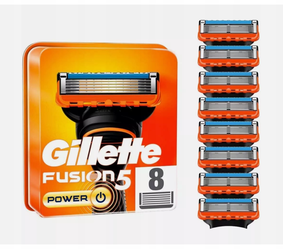 Wkłady Ostrza Do Maszynki Gillette FUSION5 Power XL 8SZT.