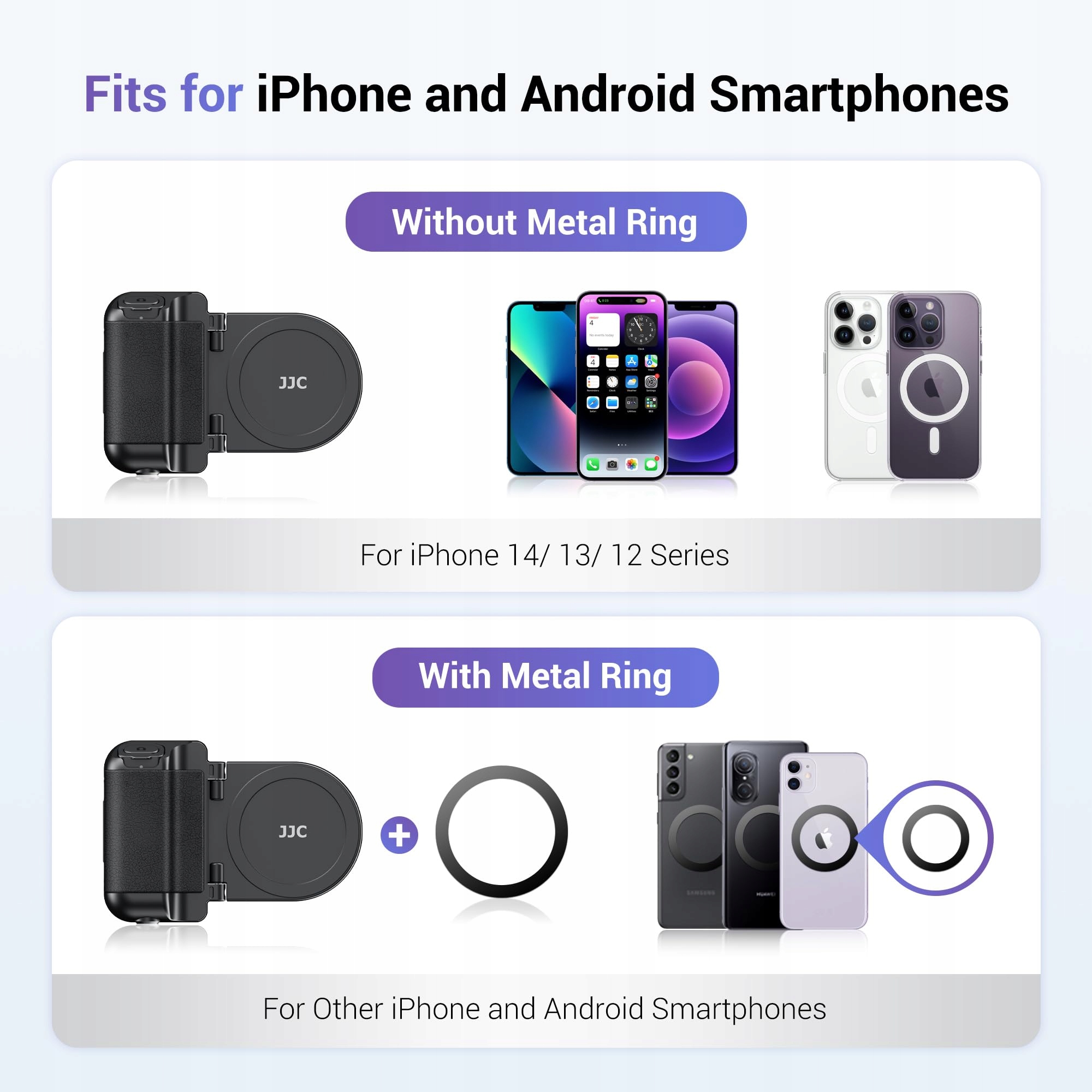 JJC Magnetyczny Uchwyt do Telefonu z Pilotem Bluetooth do iPhone i Android — miniatura 8