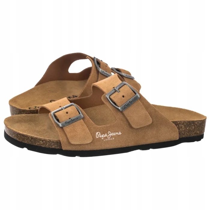 Dámské boty Nazouváky Pepe Jeans Oban Suede W Brown PLS80009 Hnědé