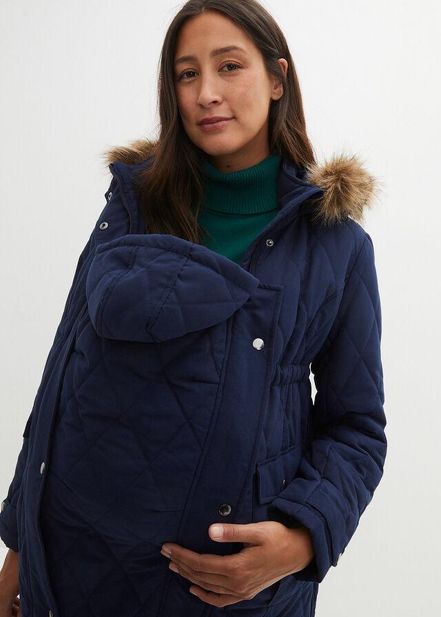 40 KURTKA PARKA Z WSTAWKĄ Bonprix Kaptur z kapturem