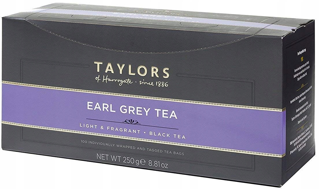 Levně Čaj Earl Grey 250 g v sáčcích Taylors