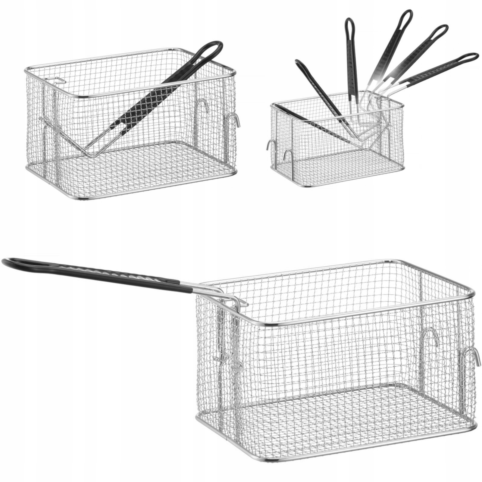 Koš Na Fritézu Elektrické Fritézy S Rukojetí, Košík 8 L