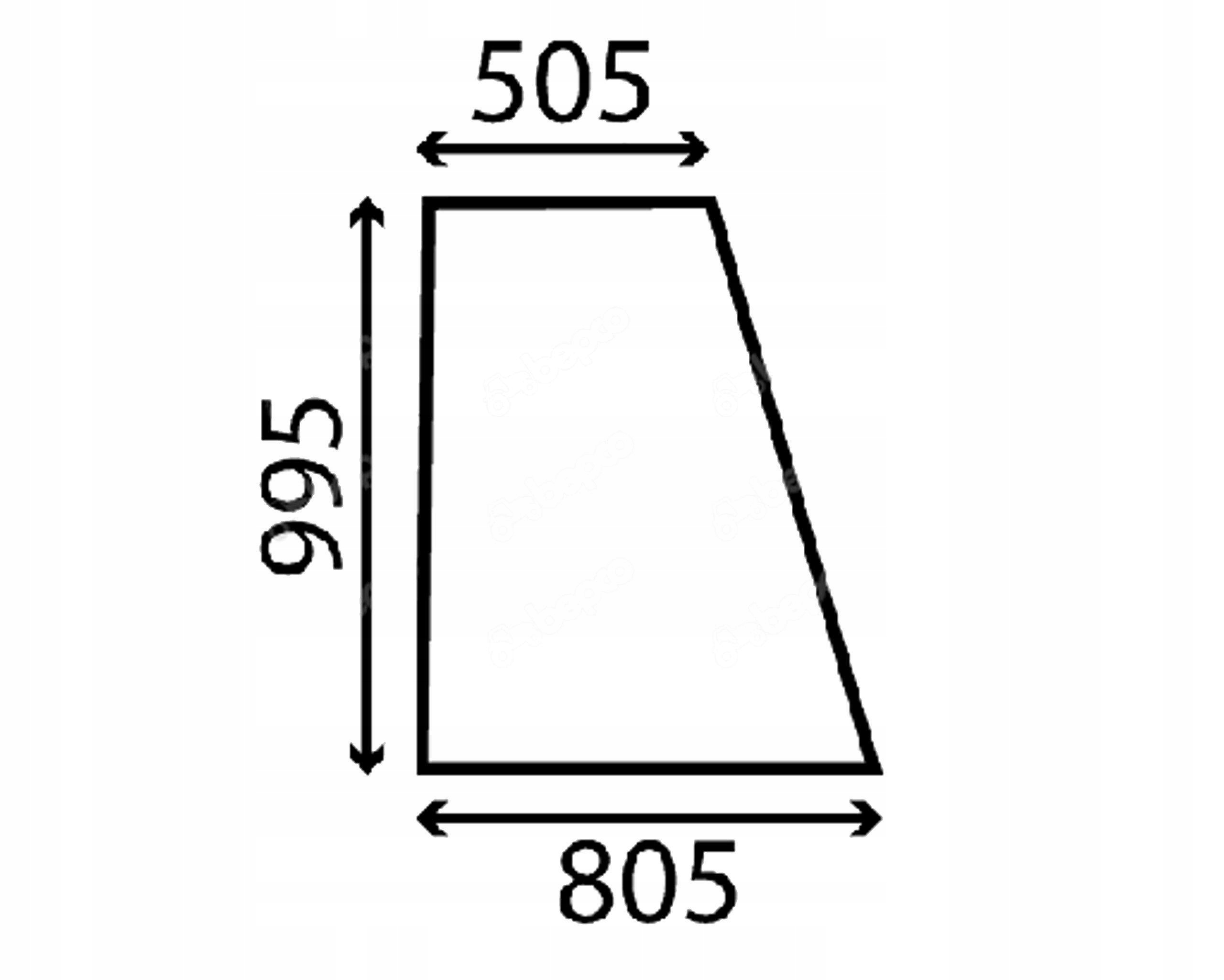 sklo Jcb dveře horní pravé zelené nadr 827/30282