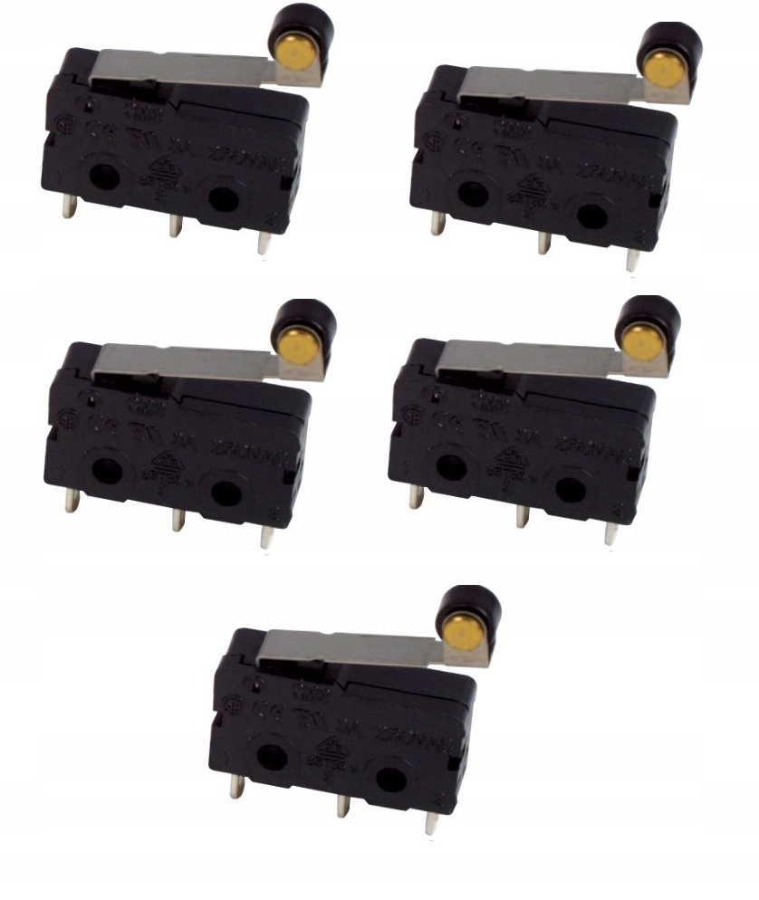 Wyłącznik czujnik krańcowy mini z rolką WK625 5szt