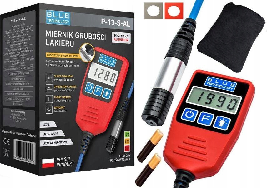 Merač hrúbky laku Blue Technology P-13-S-AL