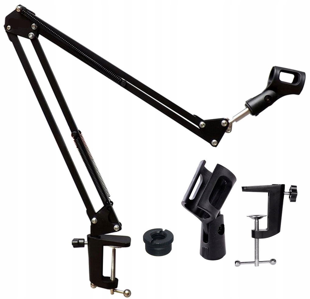 STATYW MIKROFONOWY RAMIĘ MIKROFONOWE BIURKOWE STOŁOWE UCHWYT REGULOWANY DNA Stan opakowania oryginalne