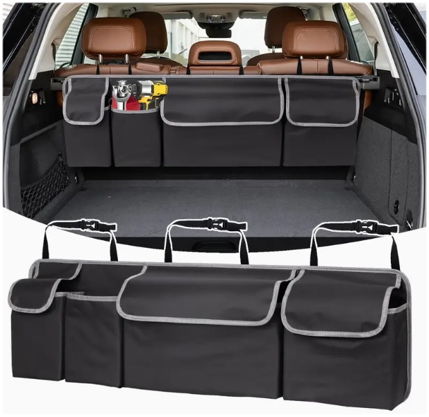 Duży Organizer Do Bagażnika Samochodu Auta Pokrowiec Torba Kufer Na Fotele
